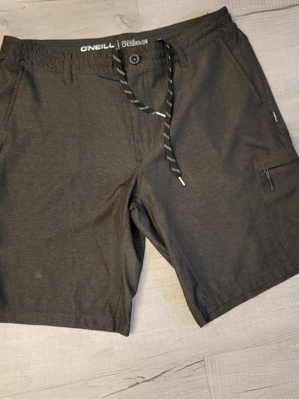 O'Neill Men's Black Cargo Shorts with Drawstring